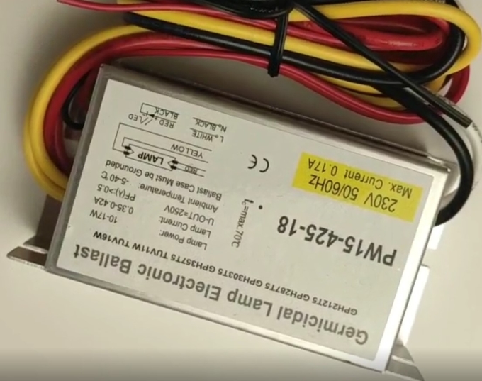stérilisateur UV-C électronique 18w 4 Pin For T5 2 de ballast de lampe de C.C 24V