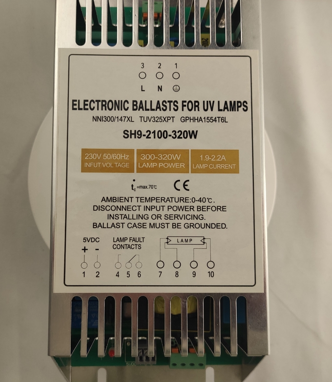 320W obscurcissant le ballast électronique pour le réacteur germicide 0 de lampe de double amalgame
