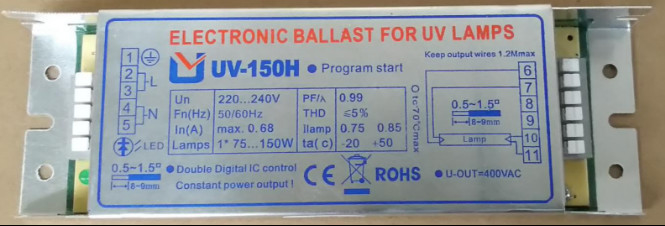 H forment le ballast électronique de lampe germicide pour les lampes UV 150W 0